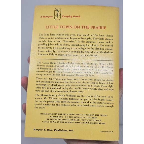 Vintage Lot (7) "Little House On The Prairie" Laura Ingalls Wilder Books (1971) - Picture 8 of 16